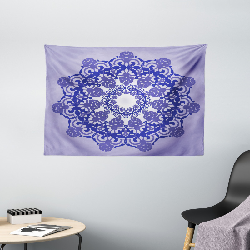 Retro Lacework Wide Tapestry