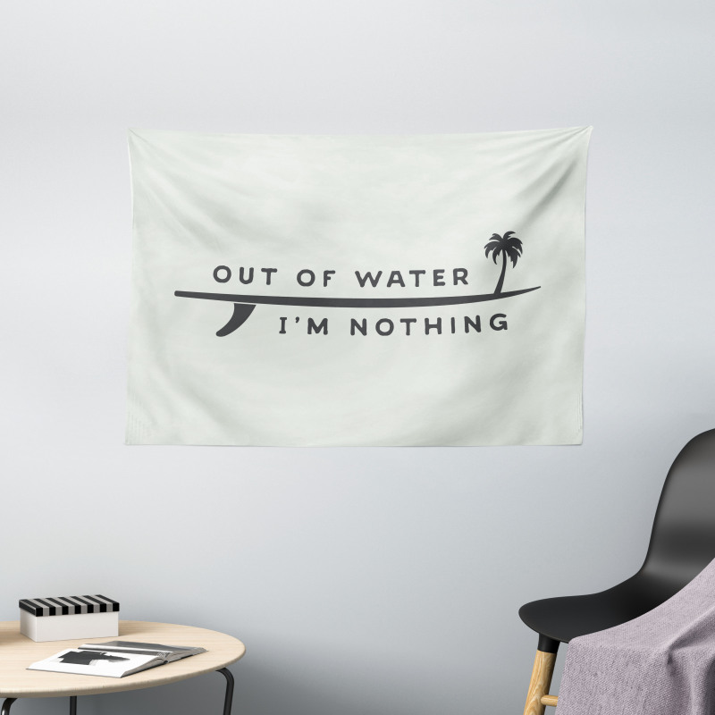 Water I am Nothing Wide Tapestry