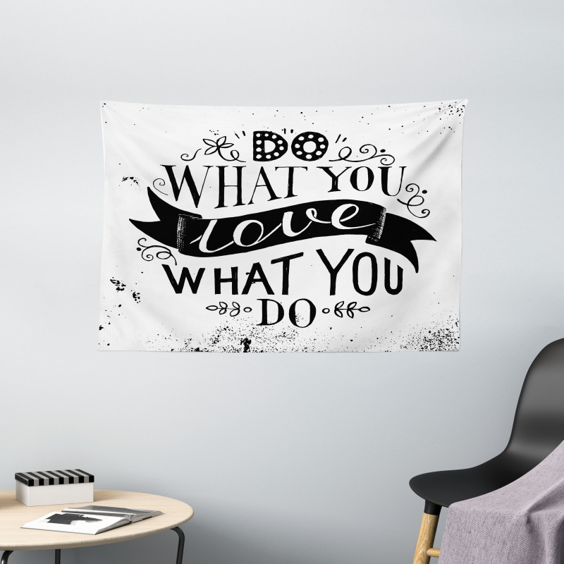 Do What You Love Success Wide Tapestry