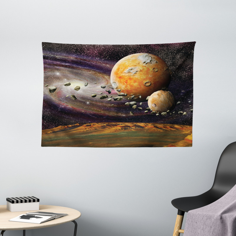 Universe Space Planets Wide Tapestry