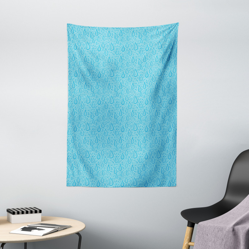 Calming Aquatic Colors Tapestry