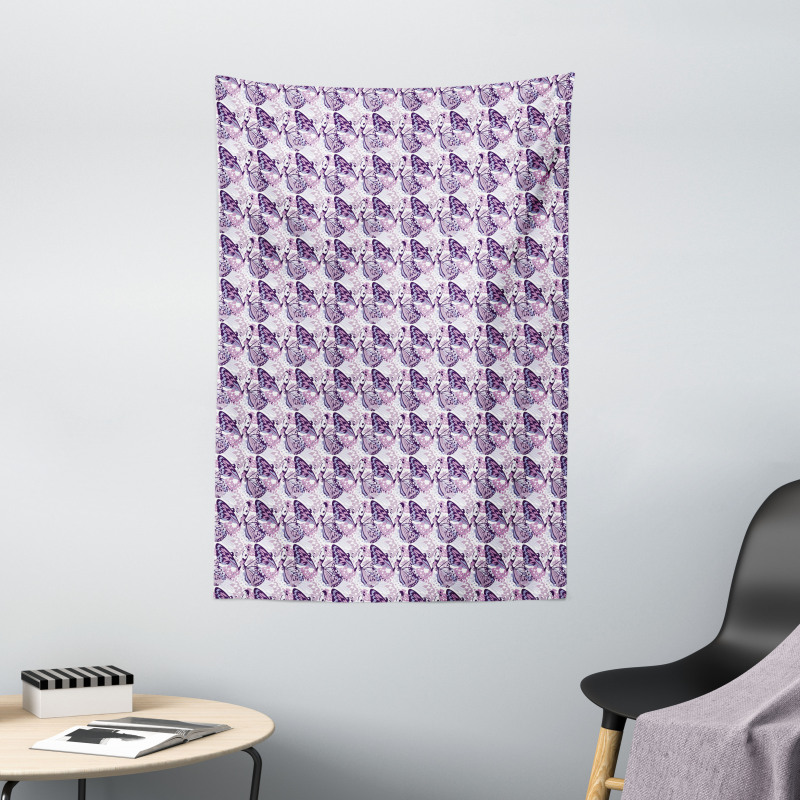 Abstract Exotic Wings Tapestry