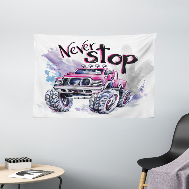 Never Stop Words Wide Tapestry