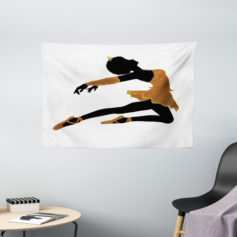 Ballerina Tutu Pointe Wide Tapestry