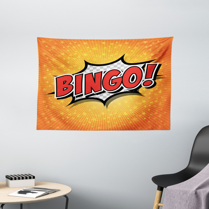 Cartoon Speech Bubble Wide Tapestry