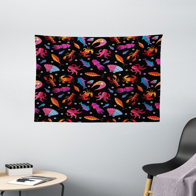 Wildlife Creatures Wide Tapestry