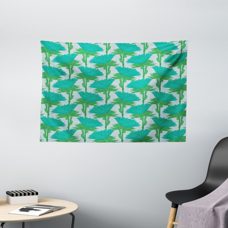 Exotic Florets Feng Shui Wide Tapestry