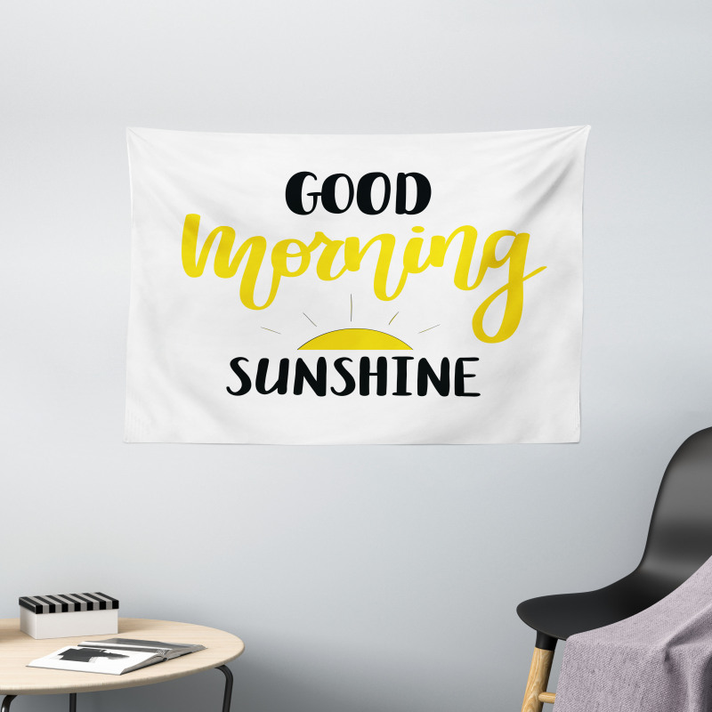 Morning Sunshine Wide Tapestry