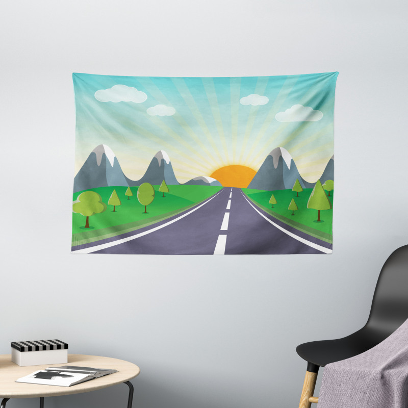 Road Trip Forest Wide Tapestry