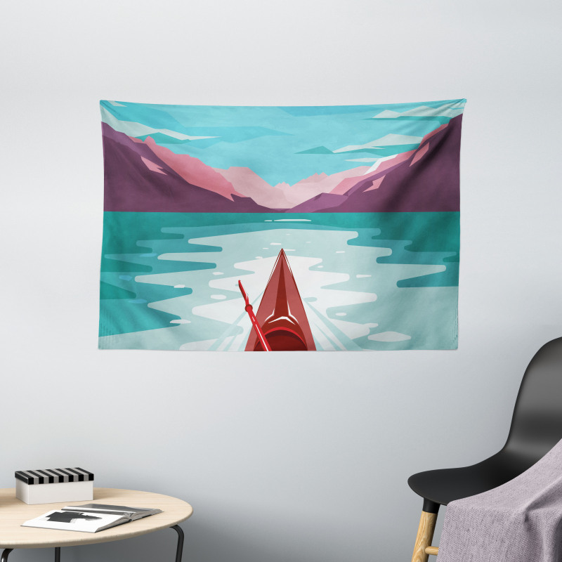 Kayak Adventure Wide Tapestry