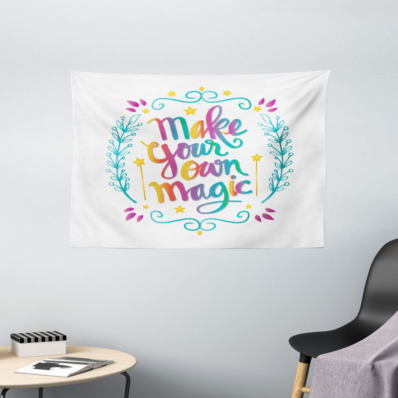 Make Your Magic Message Wide Tapestry