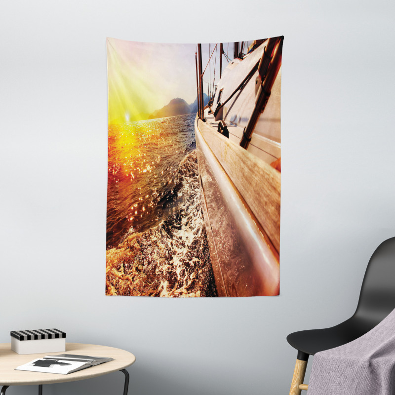 Mountains Lakeside Composition Tapestry