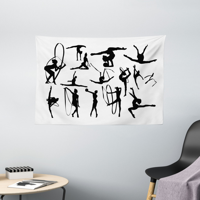 Aerobic Theme Design Wide Tapestry