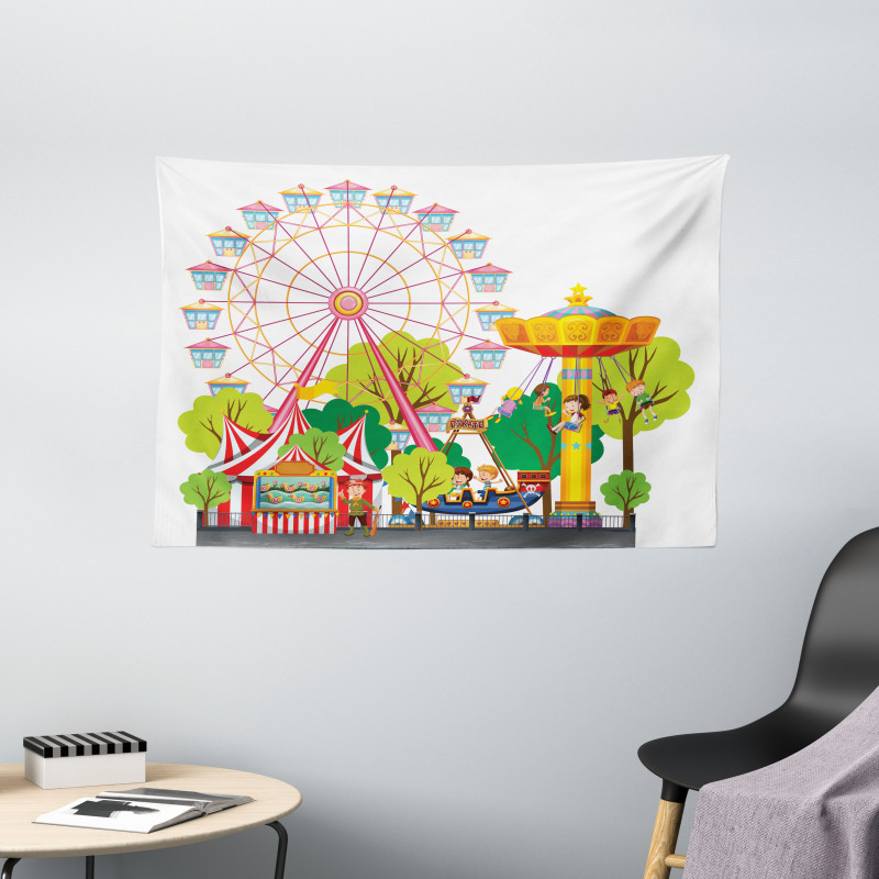 Carnival Tents Wide Tapestry