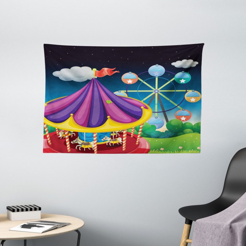 Kids Entertainment Wide Tapestry