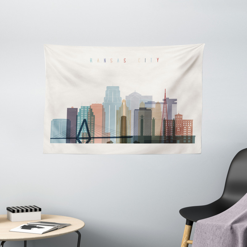 Missouri Landmarks Wide Tapestry