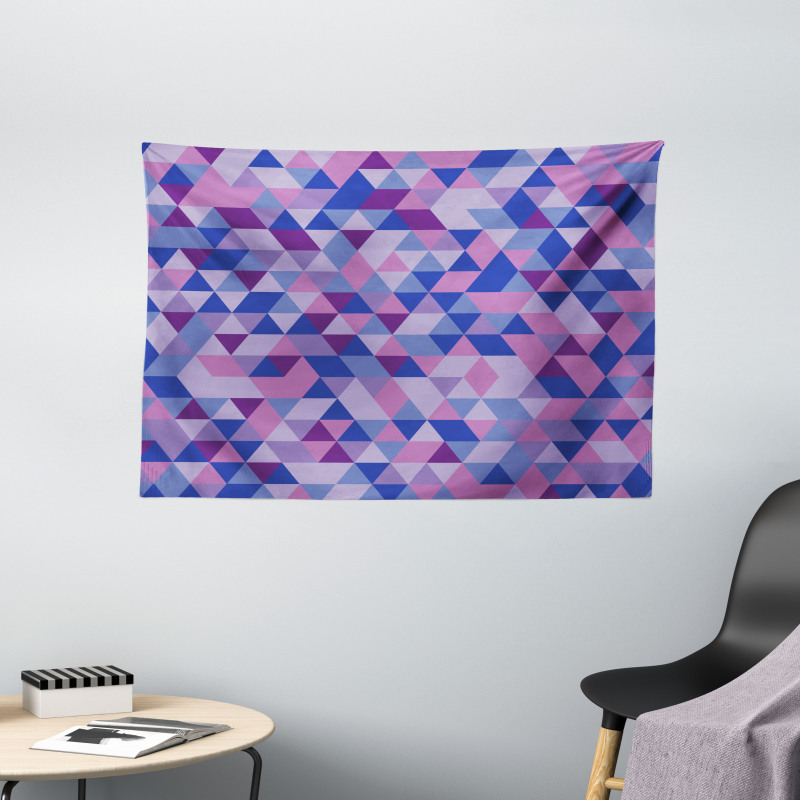 Triangles Low Poly Wide Tapestry