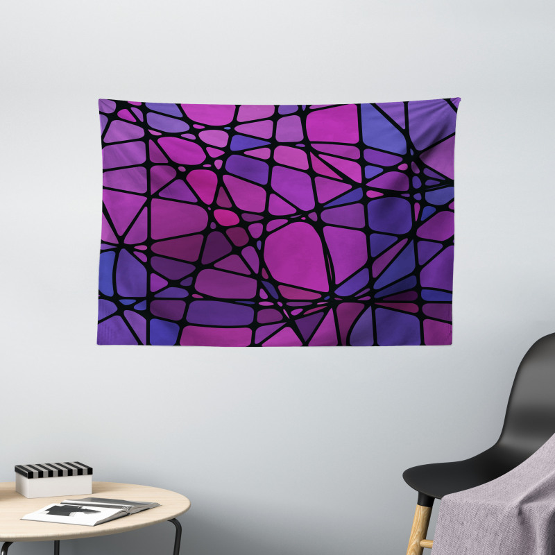 Amorphous Shapes Tile Wide Tapestry