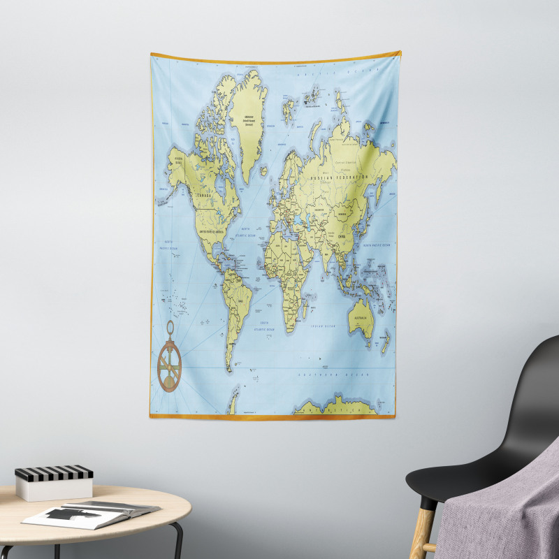 Adventure Detailed Map Tapestry
