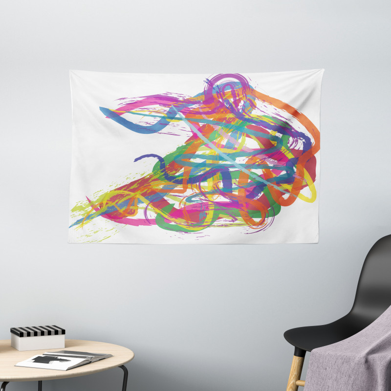 Abstract Art Dancer Wide Tapestry