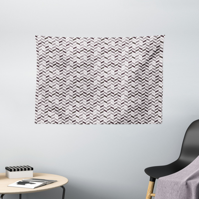 Geometric Style Angled Line Wide Tapestry