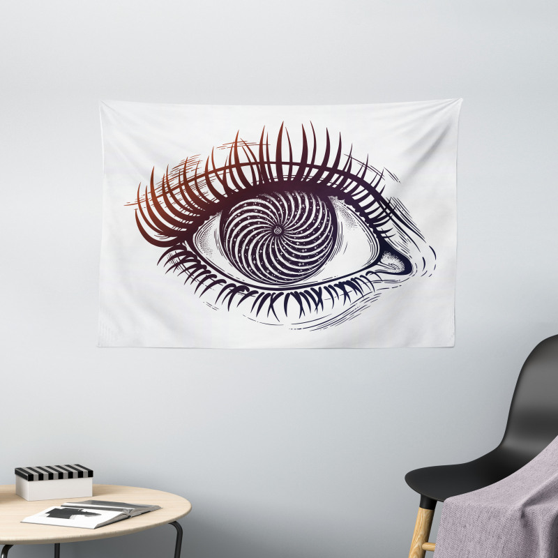 Outer Space Vortex Pupil Wide Tapestry