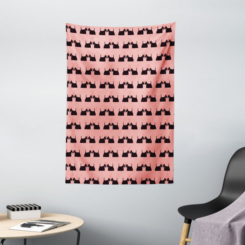 Pinky Animal Romance Tapestry