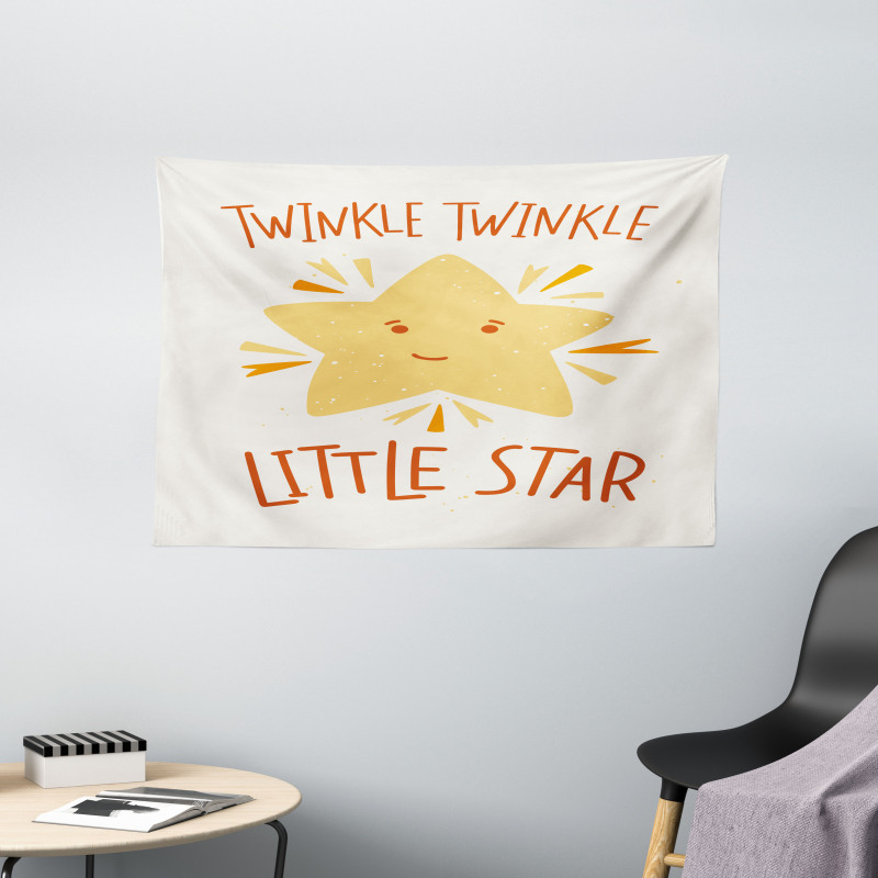 Twinkle Twinkle Little Star Wide Tapestry
