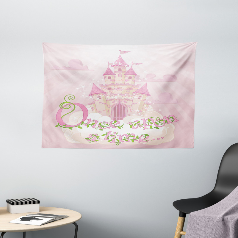 Princess Castle Wide Tapestry