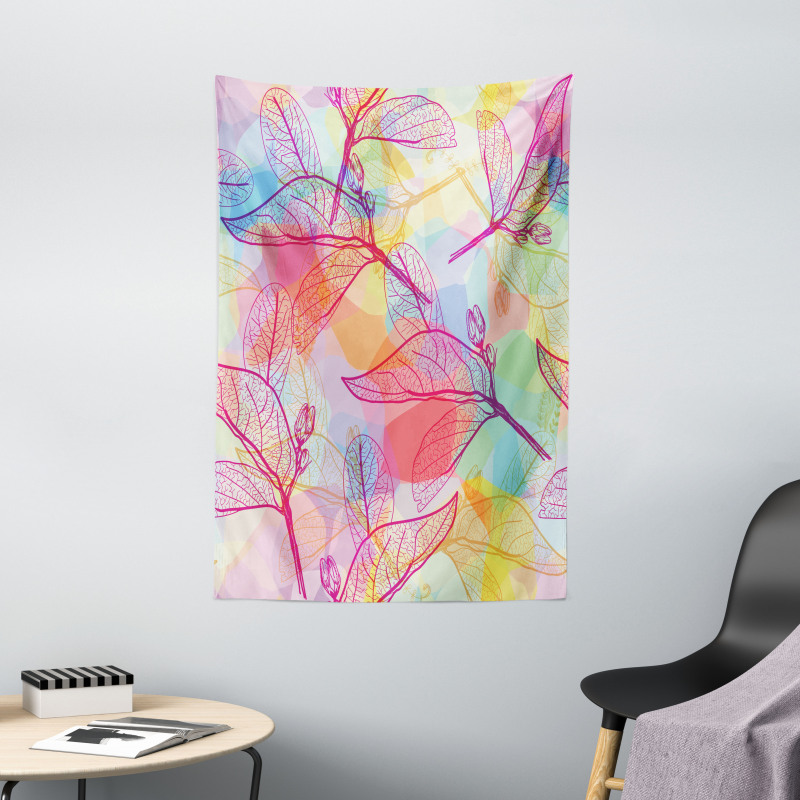 Colorful Abstract Foliage Tapestry