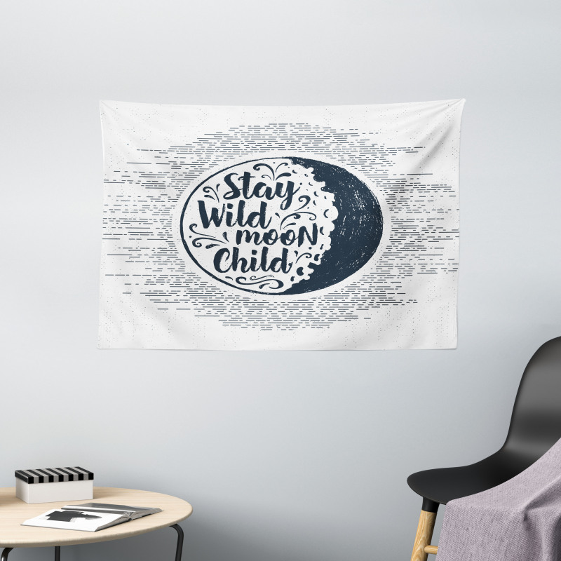 Curls Wide Tapestry