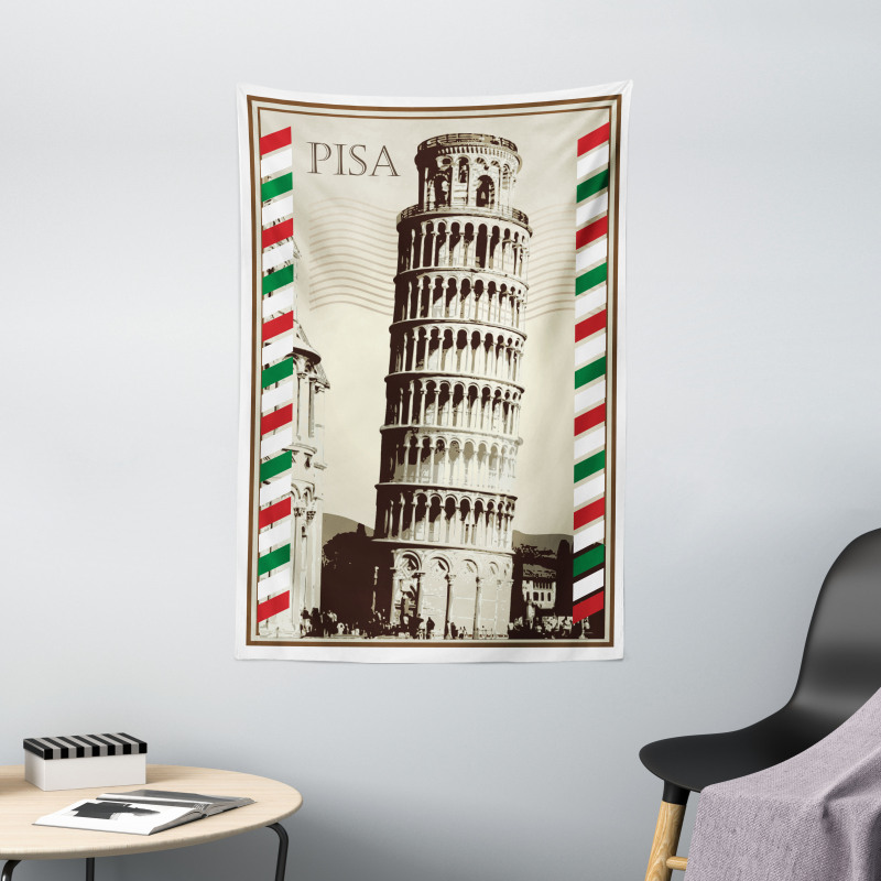 Vintage Famous Italian Tower Tapestry