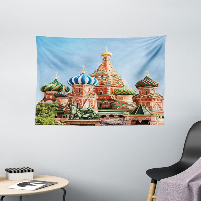 Russian Architecture Wide Tapestry