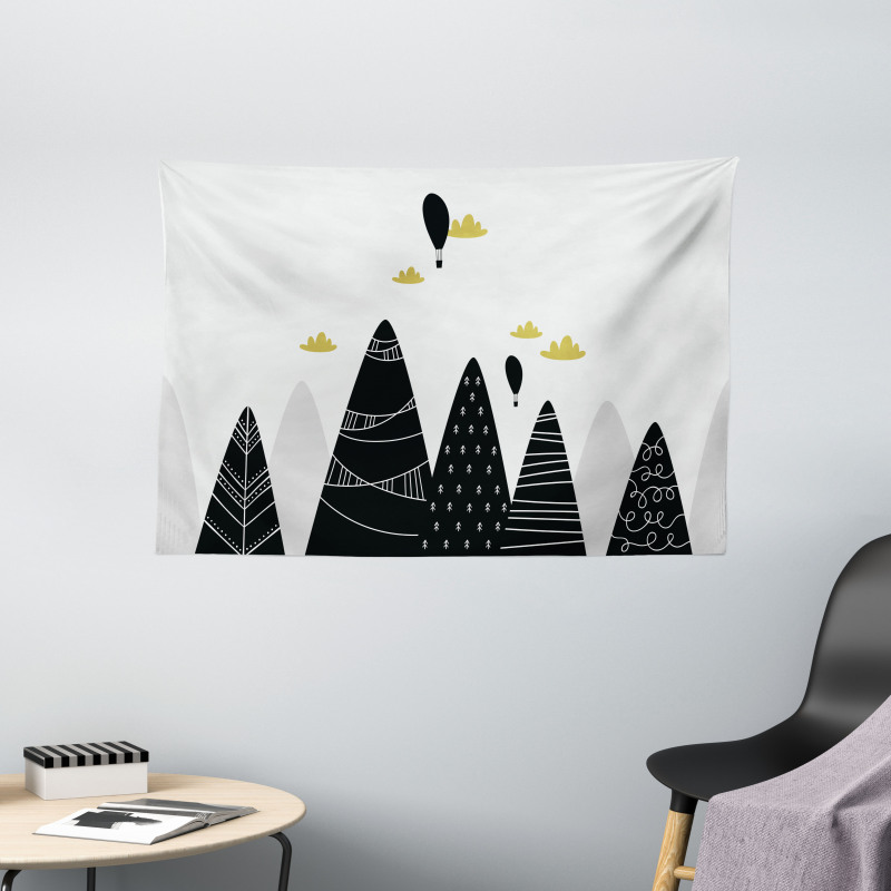 Clouds Mountain Region Wide Tapestry