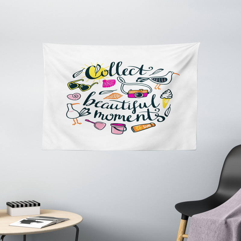 Collect Memories Wide Tapestry