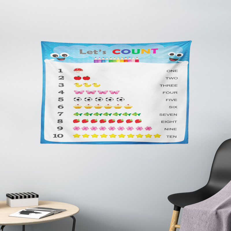 Count to Ten Learning Wide Tapestry