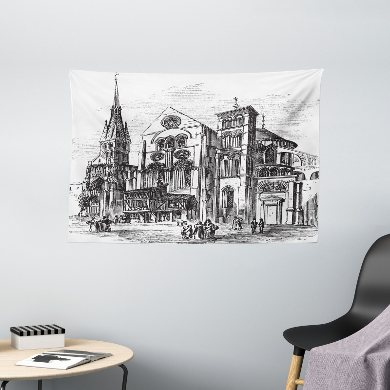 Notre-Dame-en-Vaux Art Wide Tapestry