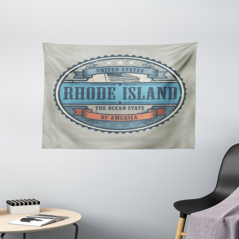 Ocean State of USA Wide Tapestry