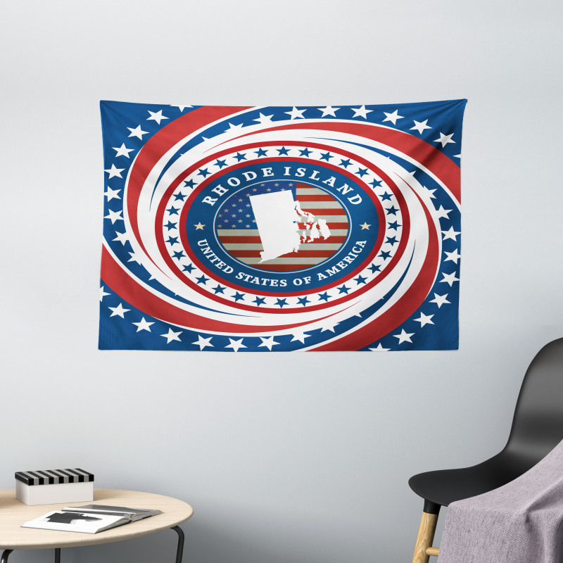 Swirled Stars and USA Wide Tapestry