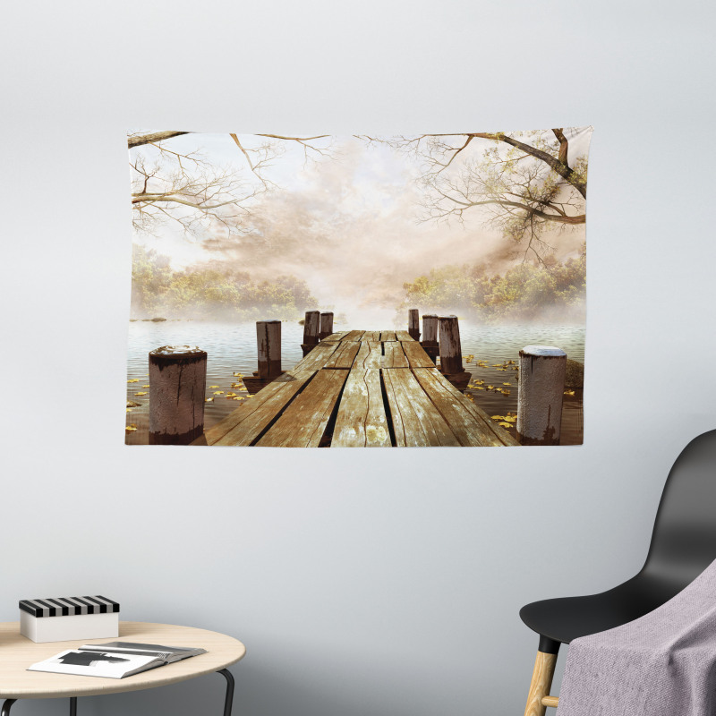 Fall Lake in Forest Wide Tapestry