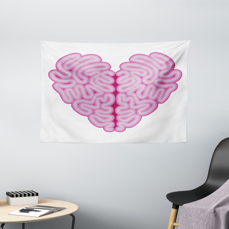 Brain Look Simple Heart Wide Tapestry