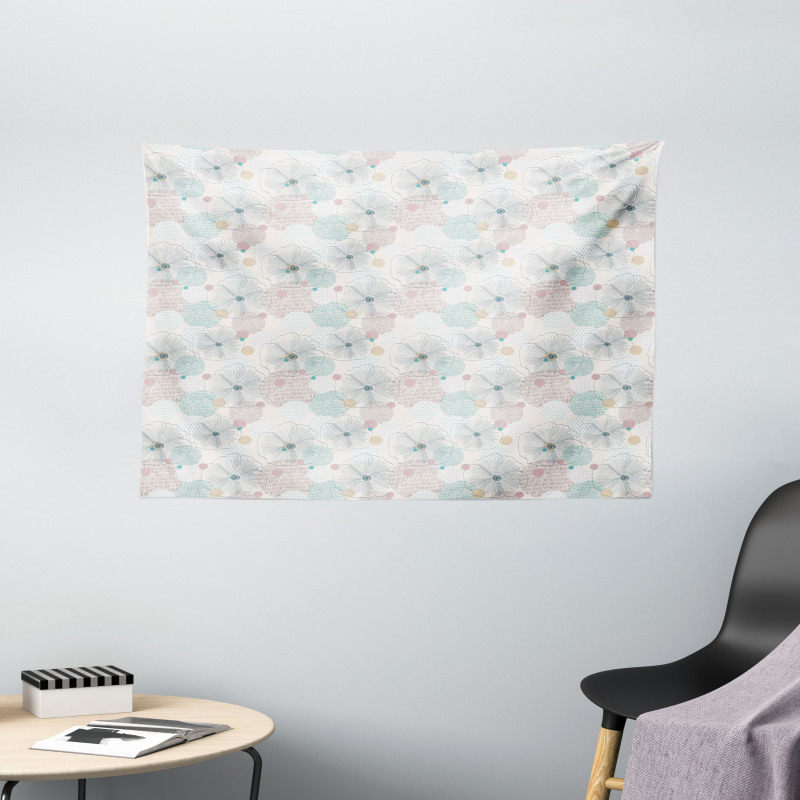 Dotted Spring Backdrop Wide Tapestry