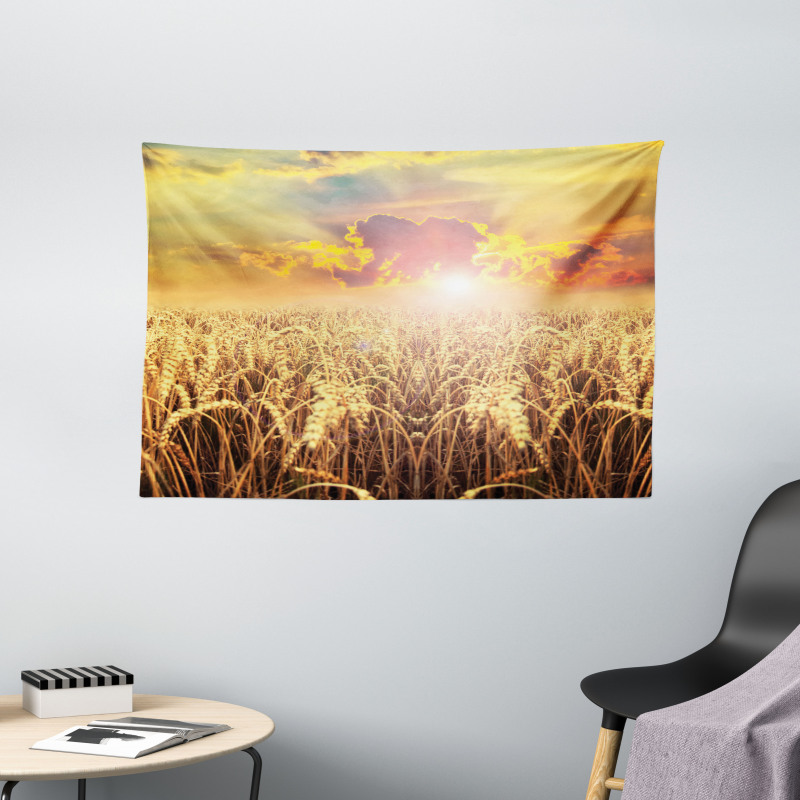 Anther Field Sunset Wide Tapestry