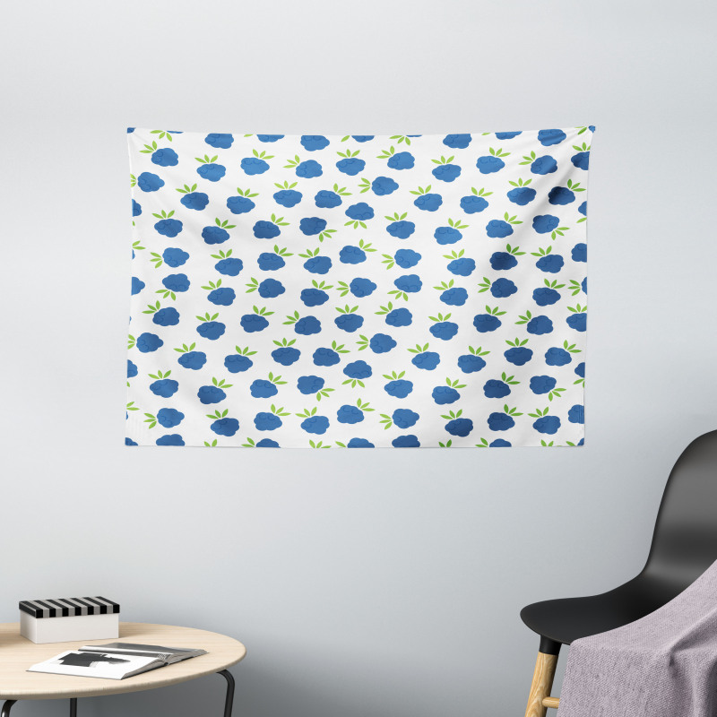 Tasty Blueberry Wide Tapestry