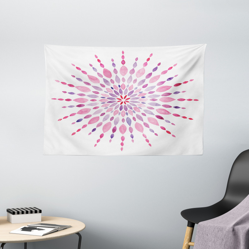 Tribal Folklore Boho Wide Tapestry