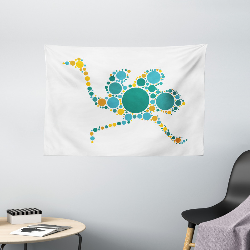 Abstract Geometric Modern Wide Tapestry