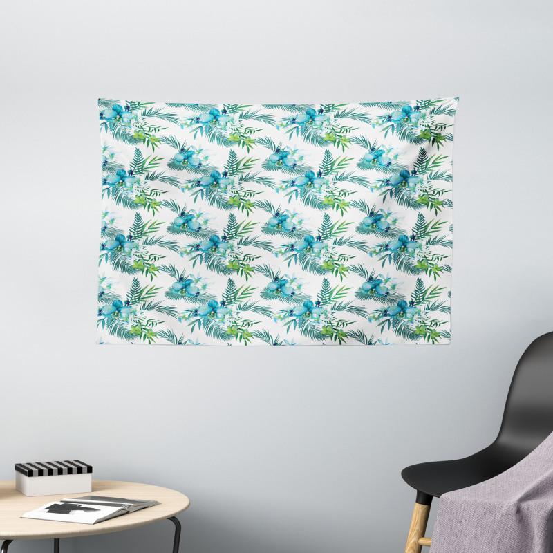 Floral Watercolor Nature Wide Tapestry