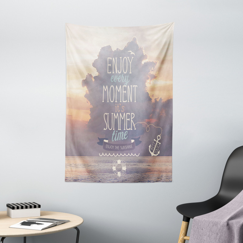 Dream Words Summer Time Art Tapestry