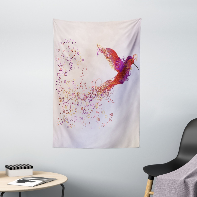 Abstract Hummingbird Tapestry