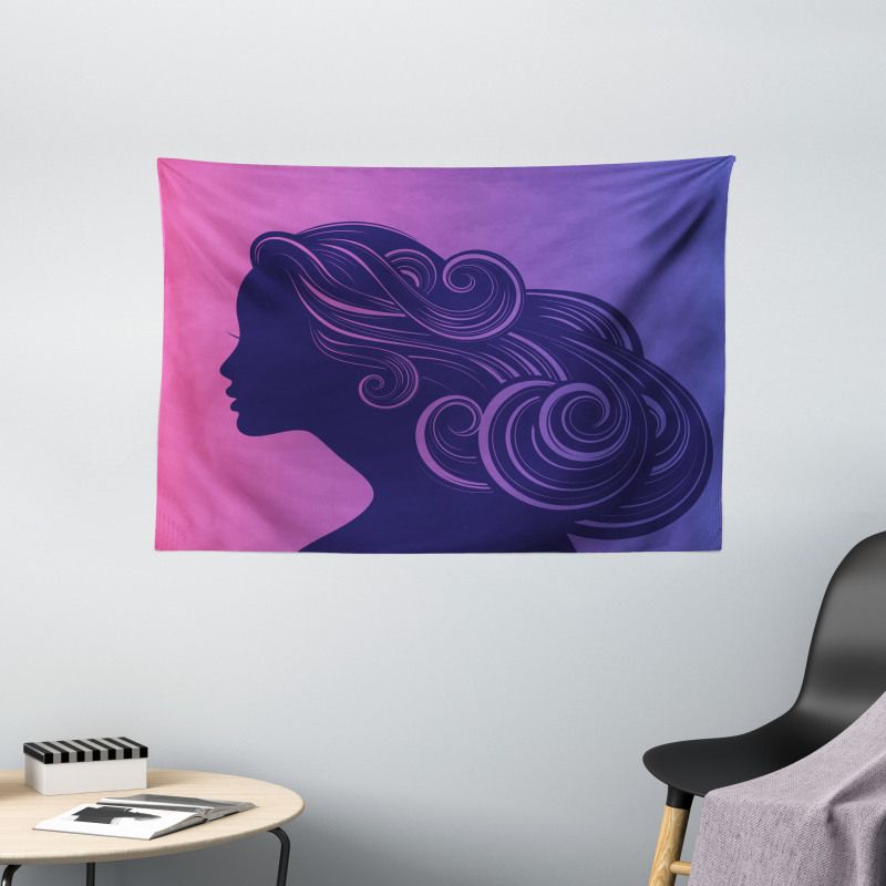 Gradient Background Wide Tapestry